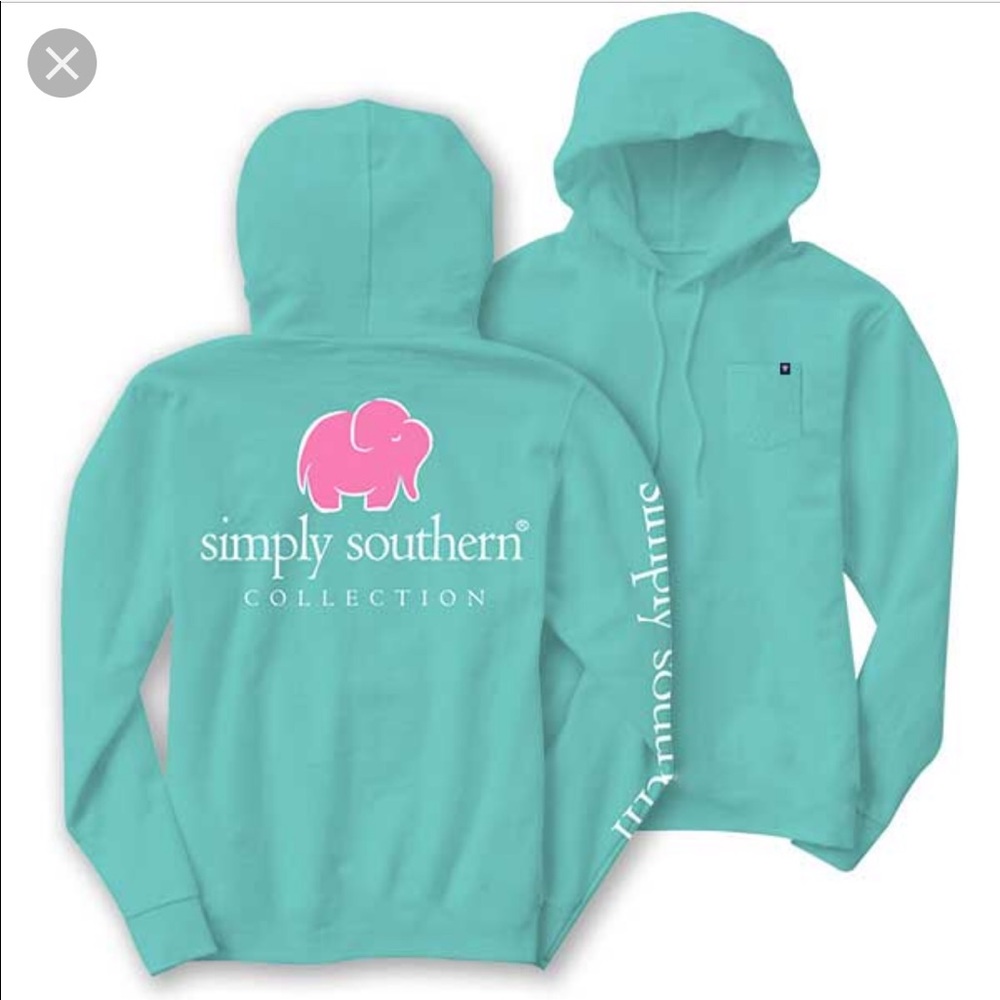 NWOT Simply Southern hooded long sleeve t-shirt